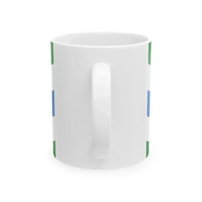 Flag of Kambja Parish Tartu County Estonia (Estonia) White Coffee Mug - Go Mug Yourself