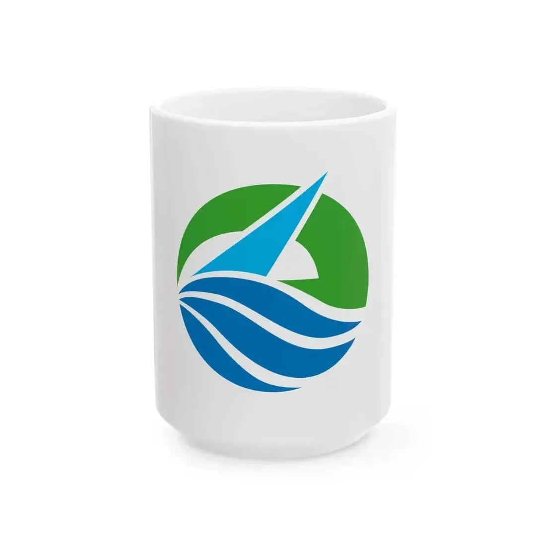 Flag of Kami Hyogo (Japan) White Coffee Mug 15oz - Go Mug Yourself