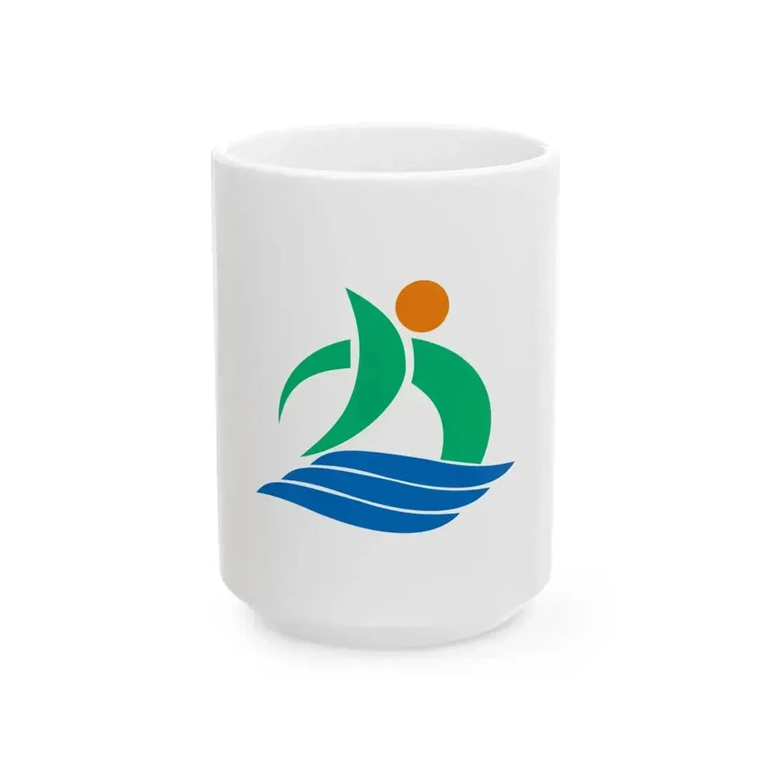 Flag of Kami Kochi (Japan) White Coffee Mug 15oz - Go Mug Yourself