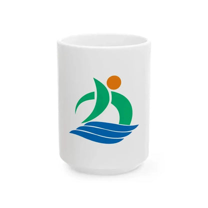 Flag of Kami Kochi (Japan) White Coffee Mug 15oz - Go Mug Yourself