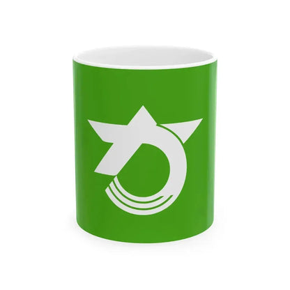 Flag of Kami Miyagi (Japan) White Coffee Mug 11oz - Go Mug Yourself