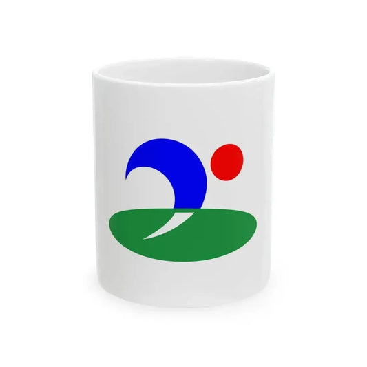 Flag of Kami Nagano 1997-2005 (Japan) White Coffee Mug 11oz - Go Mug Yourself