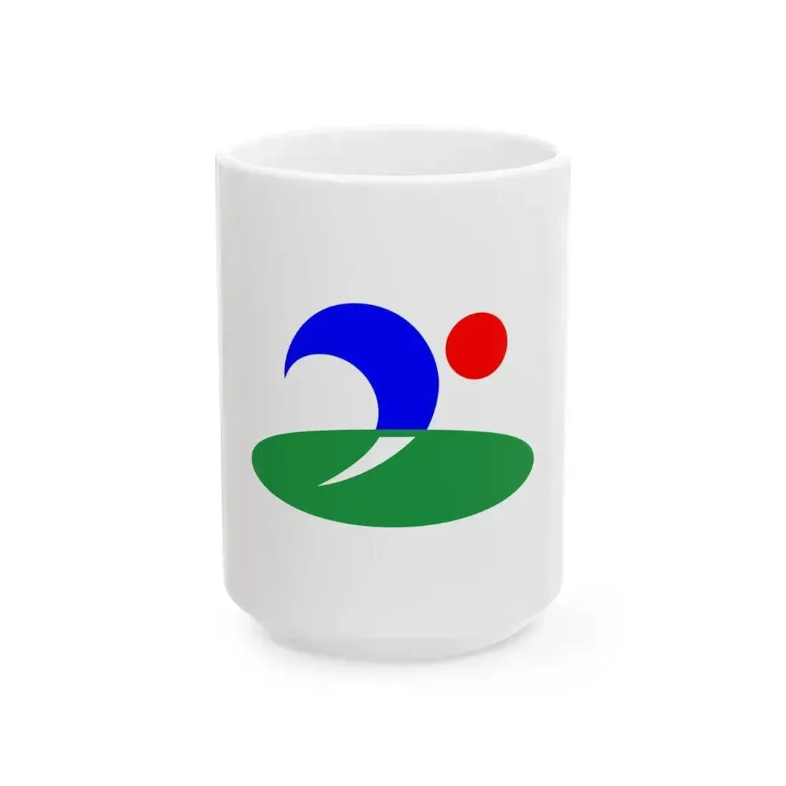 Flag of Kami Nagano 1997-2005 (Japan) White Coffee Mug 15oz - Go Mug Yourself