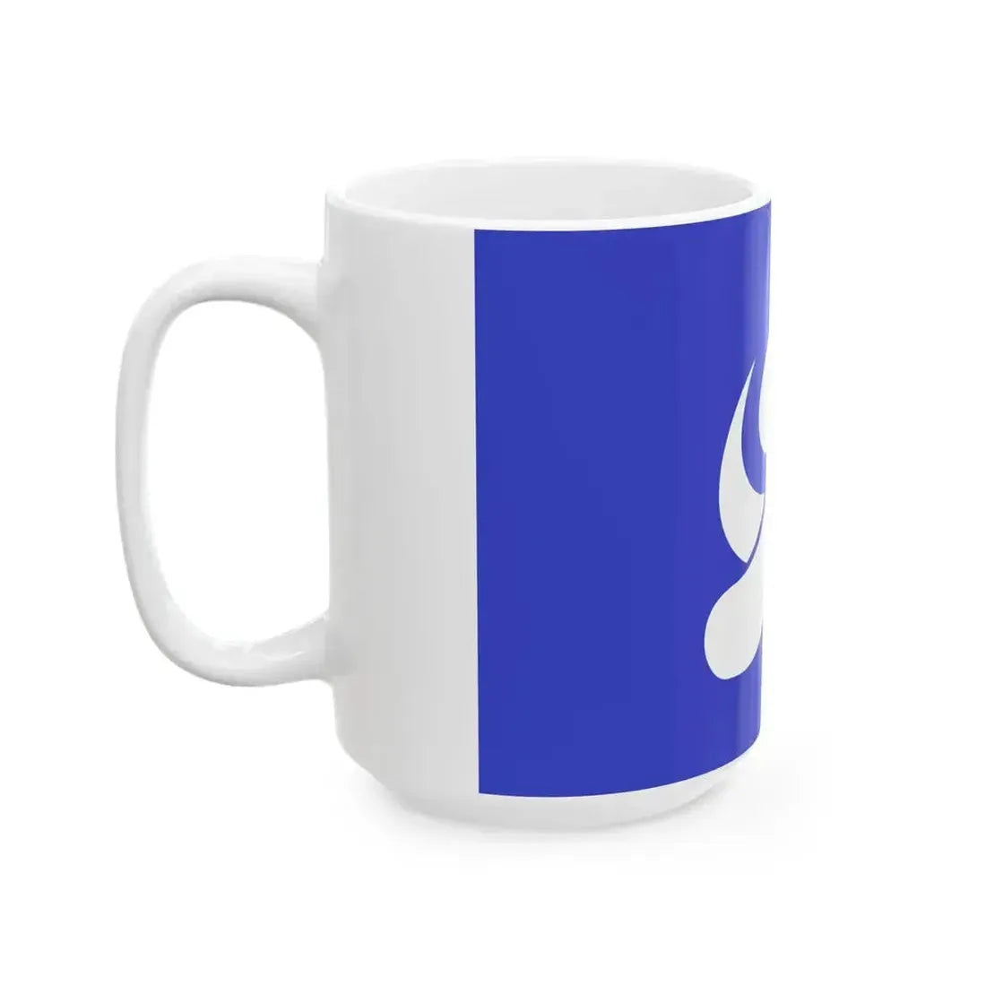 Flag of Kamiamakusa Kumamoto Blue BG variant (Japan) White Coffee Mug - Go Mug Yourself