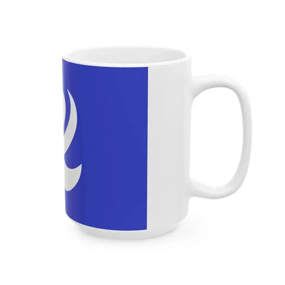 Flag of Kamiamakusa Kumamoto Blue BG variant (Japan) White Coffee Mug - Go Mug Yourself