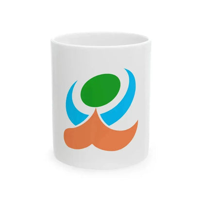Flag of Kamiamakusa Kumamoto (Japan) White Coffee Mug 11oz - Go Mug Yourself