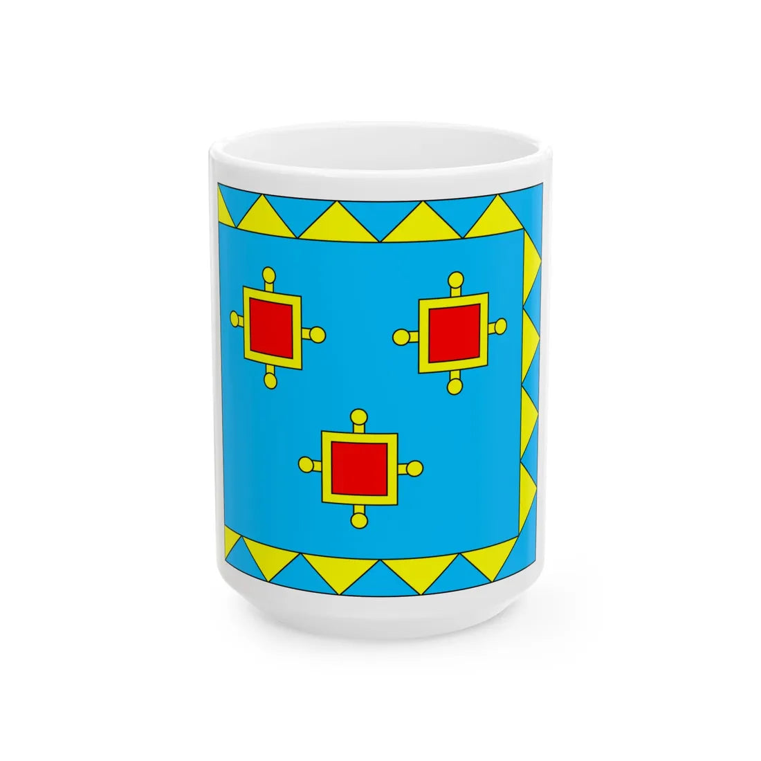 Flag of Kamianka-Buzka (Ukraine) White Coffee Mug 15oz - Go Mug Yourself