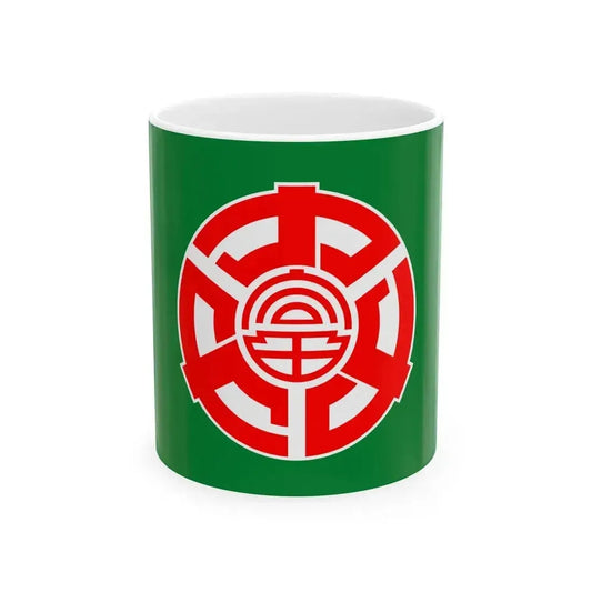 Flag of Kamifurano Hokkaido (Japan) White Coffee Mug 11oz - Go Mug Yourself