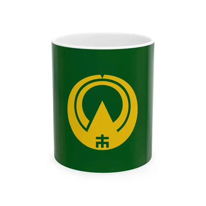 Flag of Kamiichi Toyama (Japan) White Coffee Mug 11oz - Go Mug Yourself