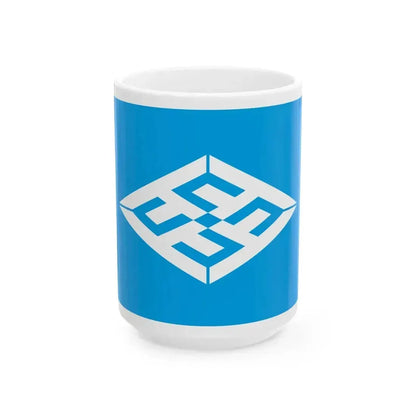 Flag of Kamiiso Hokkaido 1916-2006 (Japan) White Coffee Mug 15oz - Go Mug Yourself