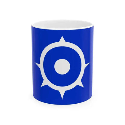 Flag of Kamiizumi Saitama 1972-2005 (Japan) White Coffee Mug 11oz - Go Mug Yourself