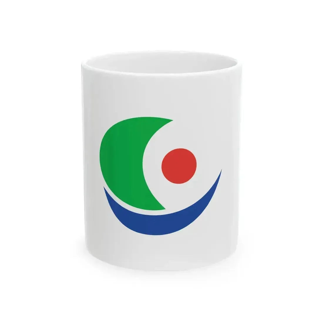 Flag of Kamijima Ehime (Japan) White Coffee Mug 11oz - Go Mug Yourself