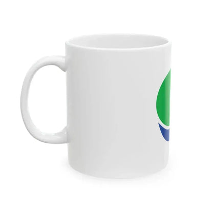 Flag of Kamijima Ehime (Japan) White Coffee Mug - Go Mug Yourself