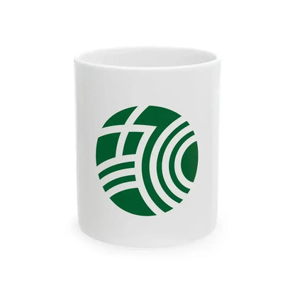 Flag of Kamikawa Saitama 1974-2006 (Japan) White Coffee Mug 11oz - Go Mug Yourself