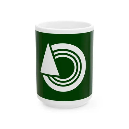 Flag of Kamikawachi Tochigi 1969-2007 (Japan) White Coffee Mug 15oz - Go Mug Yourself