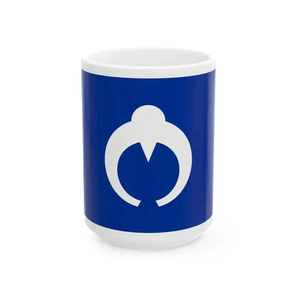 Flag of Kamikoani Akita (Japan) White Coffee Mug 15oz - Go Mug Yourself