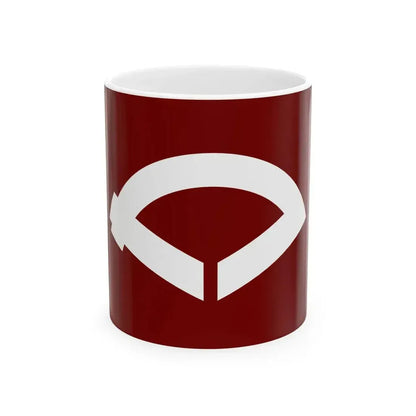 Flag of Kamioka Akita 1964-2005 (Japan) White Coffee Mug 11oz - Go Mug Yourself
