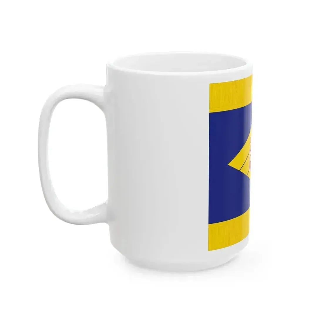 Flag of Kamisunagawa Hokkaido fringed (Japan) White Coffee Mug - Go Mug Yourself