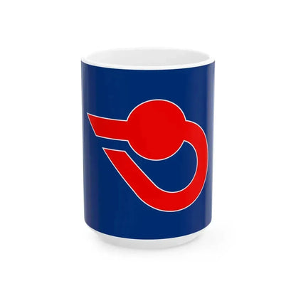 Flag of Kamo Shizuoka 1973-2005 (Japan) White Coffee Mug 15oz - Go Mug Yourself