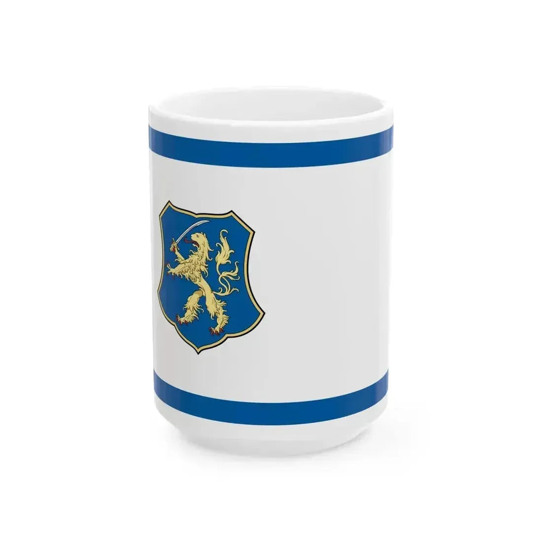 Flag of Kamond (Hungary) White Coffee Mug 15oz - Go Mug Yourself