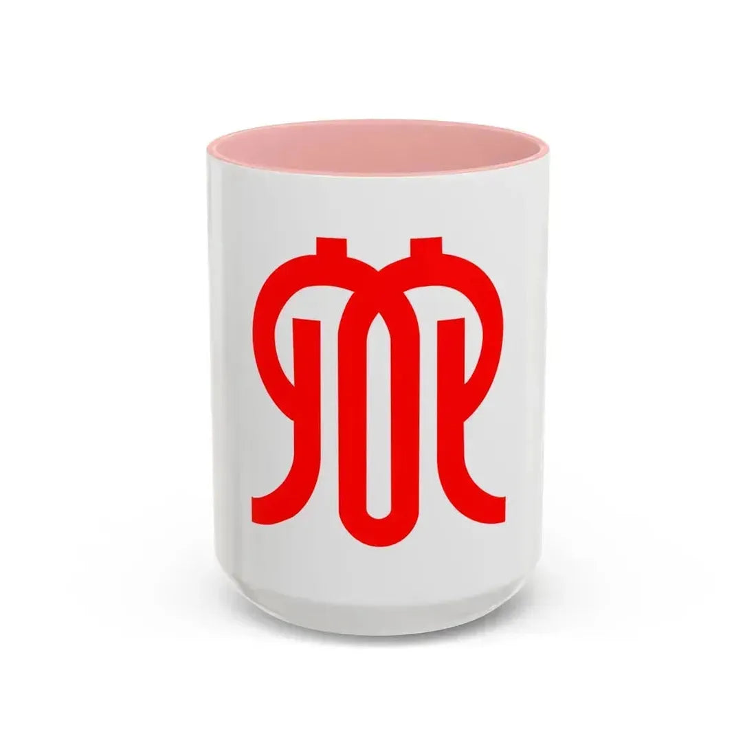 Flag of Kanagawa Prefecture Japan - Accent Coffee Mug 15oz Pink - Go Mug Yourself
