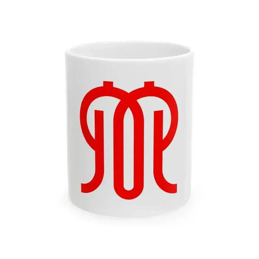 Flag of Kanagawa Prefecture (Japan) White Coffee Mug 11oz - Go Mug Yourself