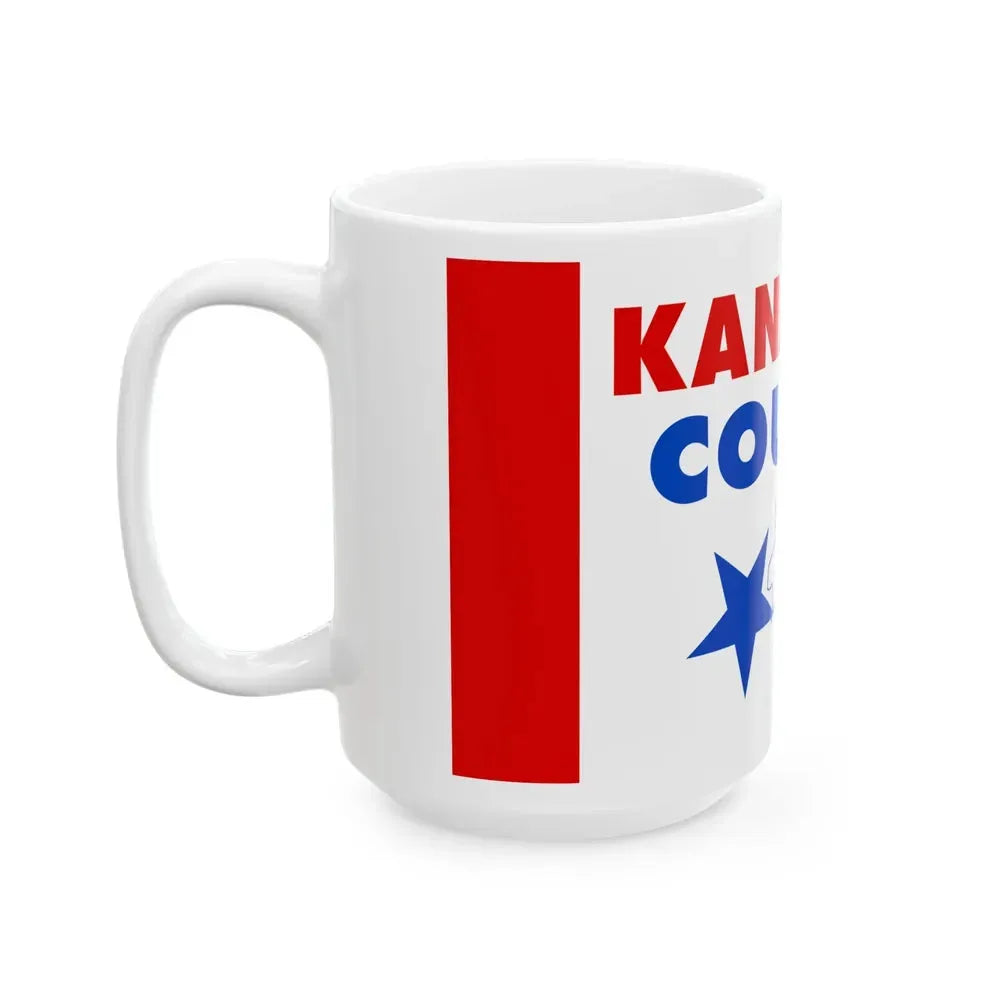 Flag of Kanawha County West Virginia (United States) White Coffee Mug - Go Mug Yourself