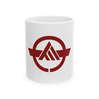 Flag of Kanda Fukuoka (Japan) White Coffee Mug 11oz - Go Mug Yourself
