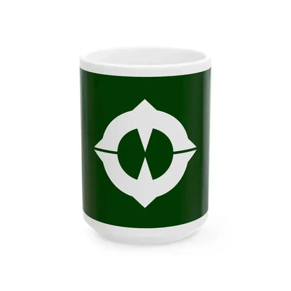 Flag of Kaneyama Fukushima (Japan) White Coffee Mug 15oz - Go Mug Yourself