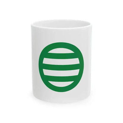 Flag of Kanie Aichi (Japan) White Coffee Mug 11oz - Go Mug Yourself