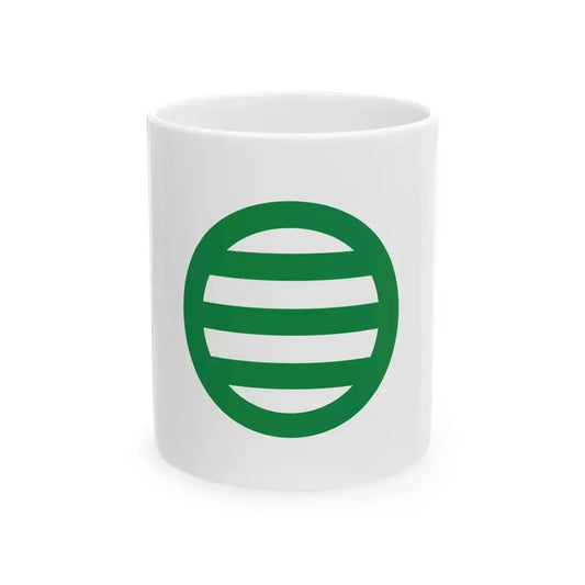 Flag of Kanie Aichi (Japan) White Coffee Mug 11oz - Go Mug Yourself