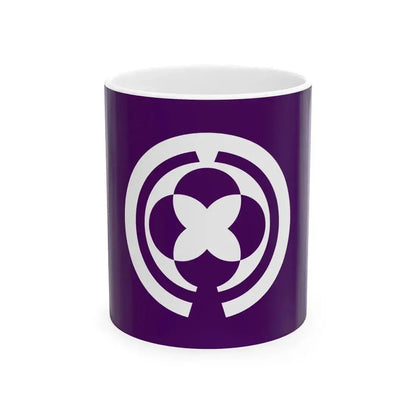 Flag of Kanmaki Nara (Japan) White Coffee Mug 11oz - Go Mug Yourself