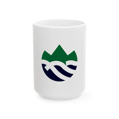 Flag of Kanna Gunma (Japan) White Coffee Mug 15oz - Go Mug Yourself