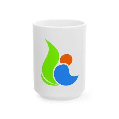 Flag of Kanonji Kagawa (Japan) White Coffee Mug 15oz - Go Mug Yourself