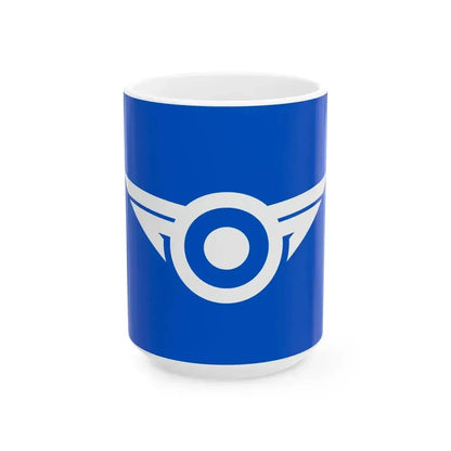 Flag of Kanra Gunma (Japan) White Coffee Mug 15oz - Go Mug Yourself