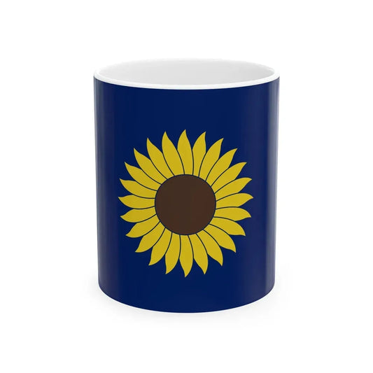 Flag of Kansas 1925-1927 (United States) White Coffee Mug 11oz - Go Mug Yourself