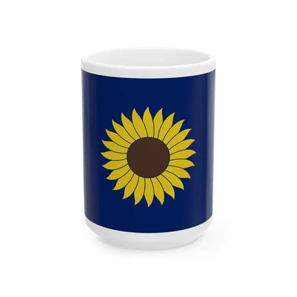 Flag of Kansas 1925-1927 (United States) White Coffee Mug 15oz - Go Mug Yourself