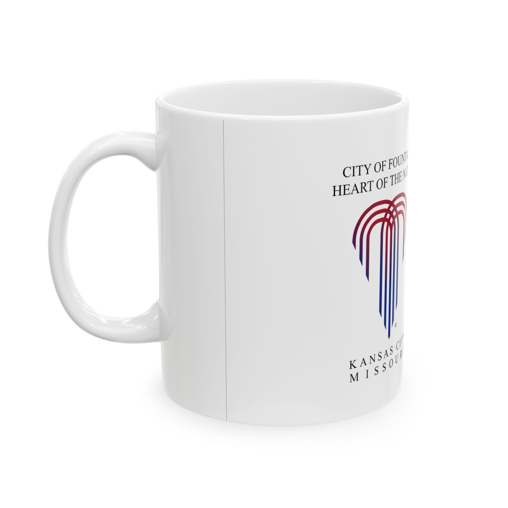 Flag of Kansas City Missouri 1992-1995 (United States) White Coffee Mug-Go Mug Yourself