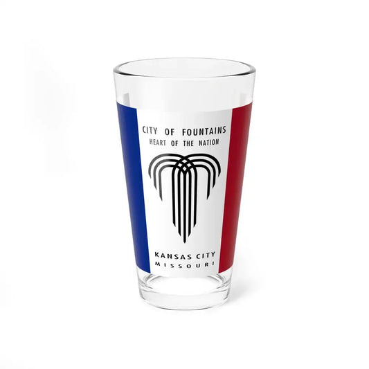 Flag of Kansas City, Missouri - Pint Glass 16oz 16oz - Go Mug Yourself