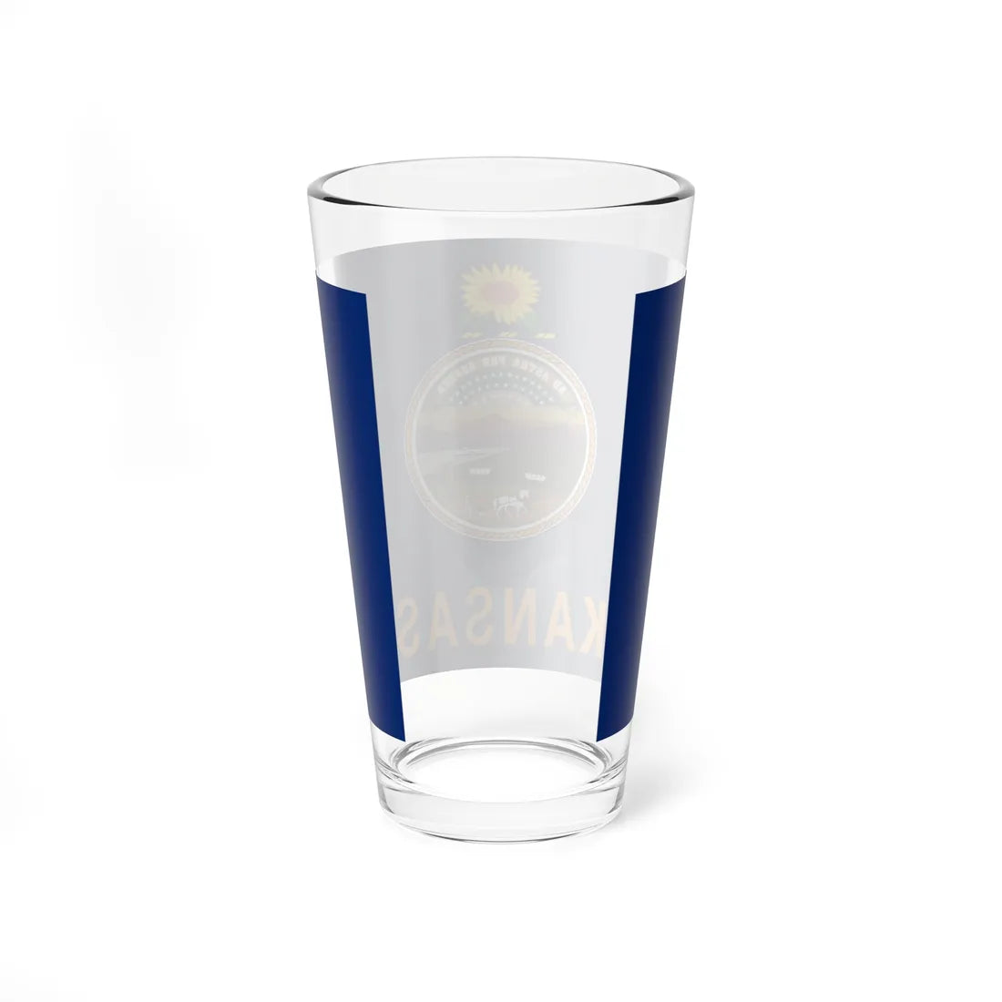 Flag of Kansas State (United States) Pint Glass 16oz - Go Mug Yourself