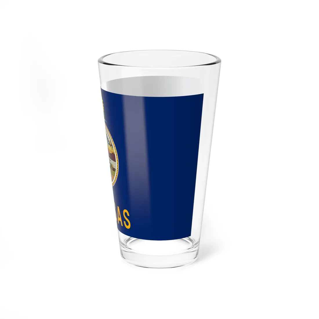 Flag of Kansas State (United States) Pint Glass 16oz - Go Mug Yourself