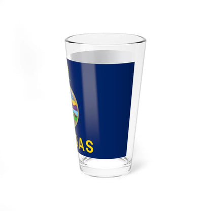 Flag of Kansas (United States) Pint Glass 16oz - Go Mug Yourself
