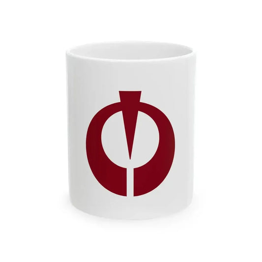 Flag of Kanzaki Hyogo 1961-2005 (Japan) White Coffee Mug 11oz - Go Mug Yourself