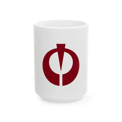 Flag of Kanzaki Hyogo 1961-2005 (Japan) White Coffee Mug 15oz - Go Mug Yourself