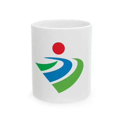 Flag of Kanzaki Saga (Japan) White Coffee Mug 11oz - Go Mug Yourself