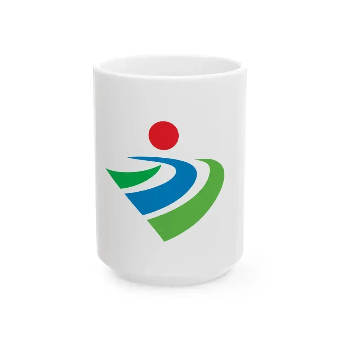 Flag of Kanzaki Saga (Japan) White Coffee Mug 15oz - Go Mug Yourself