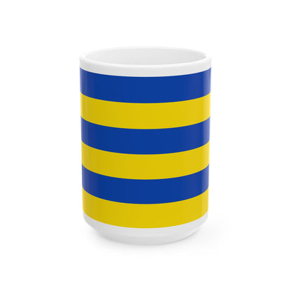 Flag of Kapellen Belgium (Belgium) White Coffee Mug-15oz-Go Mug Yourself