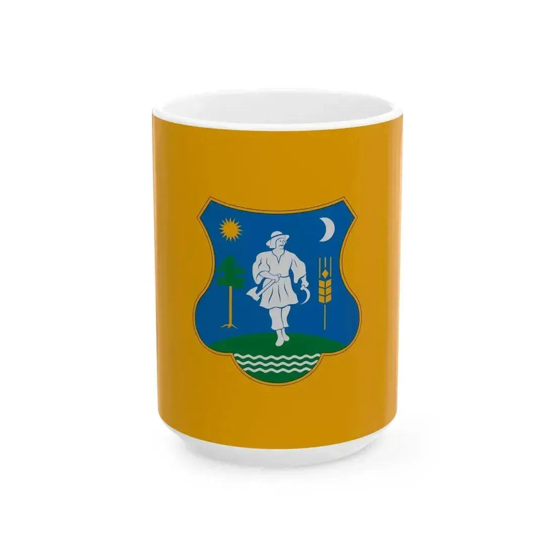 Flag of Kaposszekcso (Hungary) White Coffee Mug 15oz - Go Mug Yourself