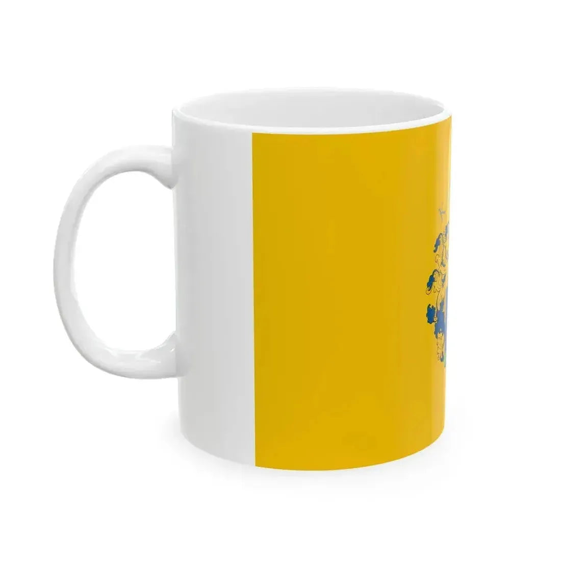 Flag of Kaposvar variant (Hungary) White Coffee Mug - Go Mug Yourself