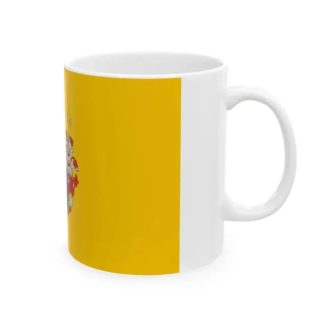 Flag of Kaposvar variant (Hungary) White Coffee Mug - Go Mug Yourself